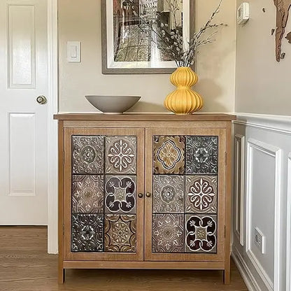 Modern Decorative Storage Cabinet, Adjustable Shelves