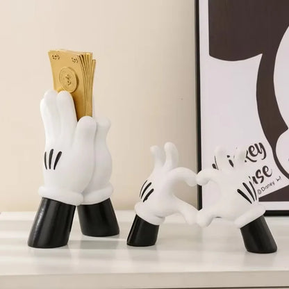 Funky, Fun, Resin Cartoon Hands Sculpture