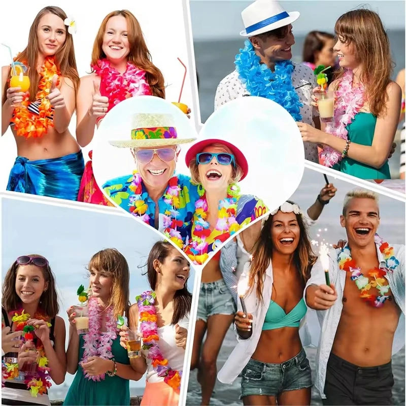 10/20/30/50 Piece Hawaiian Flower Leis