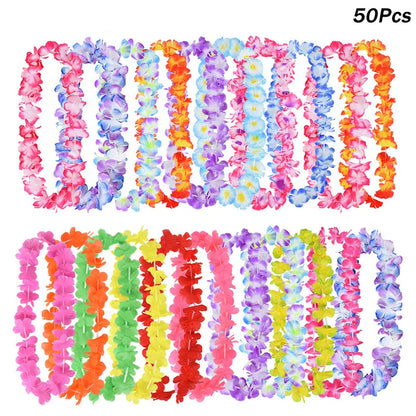 10/20/30/50 Piece Hawaiian Flower Leis