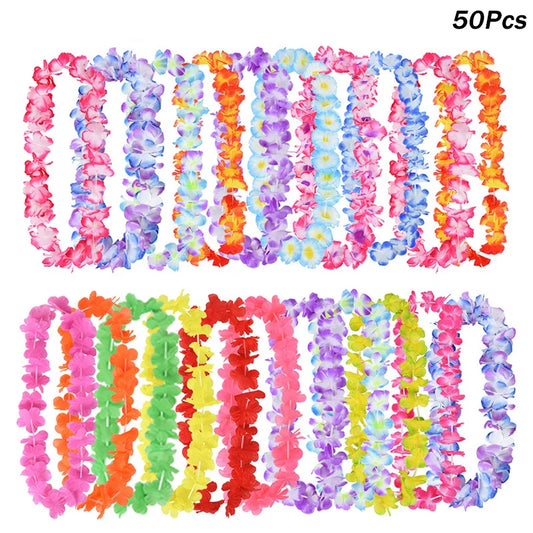 10/20/30/50 Piece Hawaiian Flower Leis