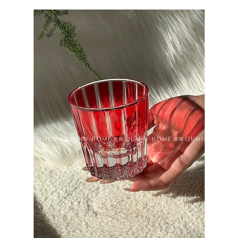 s
Elegant Crystal Whiskey Glass Clear/Black/Green/Orange/Purple/Blue Available Handwash