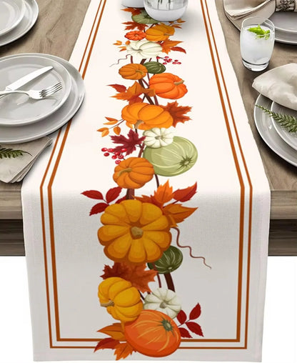 Fall/Thanksgiving Linen Table Runner