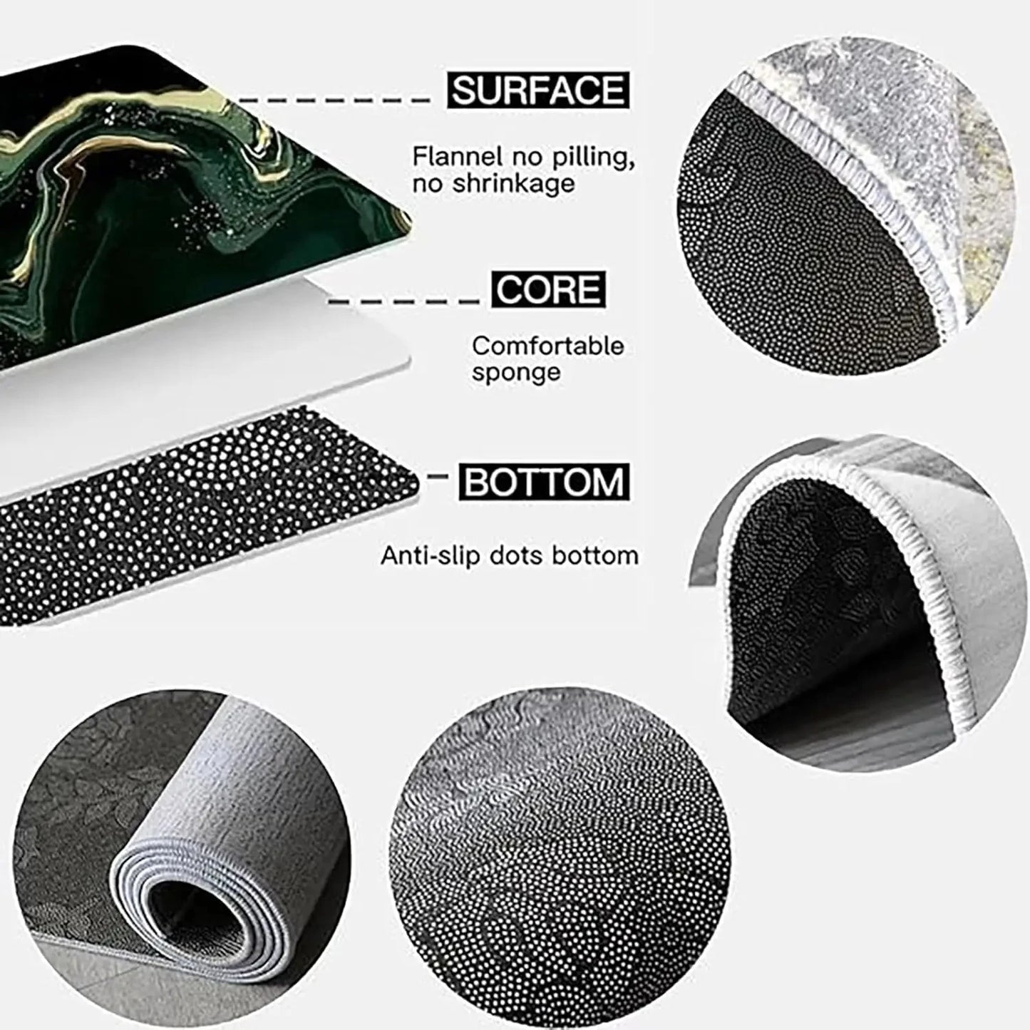 Non Slip Non Fade Luxury Area Rugs