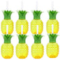 Plastic Fruit Drink Cups With Straw, Strawberry/Pineapple/Watermelon, Set Of 6 Or 8