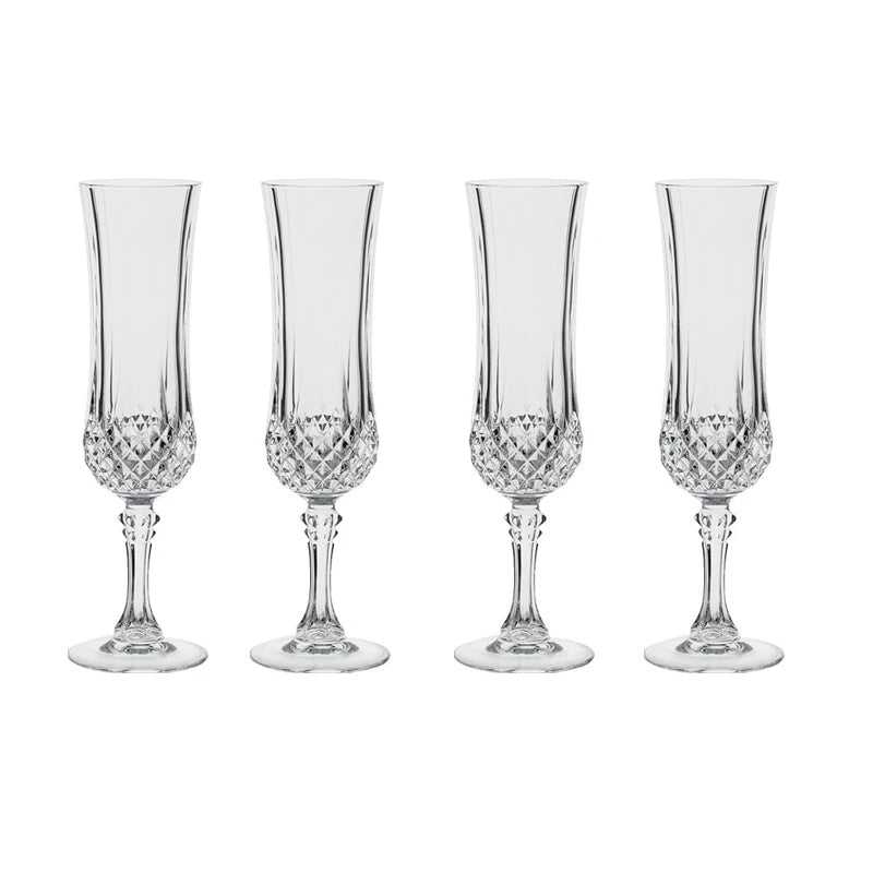 4Piece Elegant Etched Barware Handwash