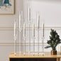 Modern, Elegant 7 Arm Acrylic Candlestick Holder, Use Led Candles Only