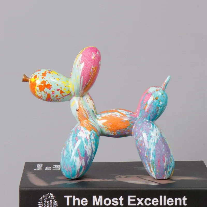 Modern Graffiti Art Balloon Dog Scupture