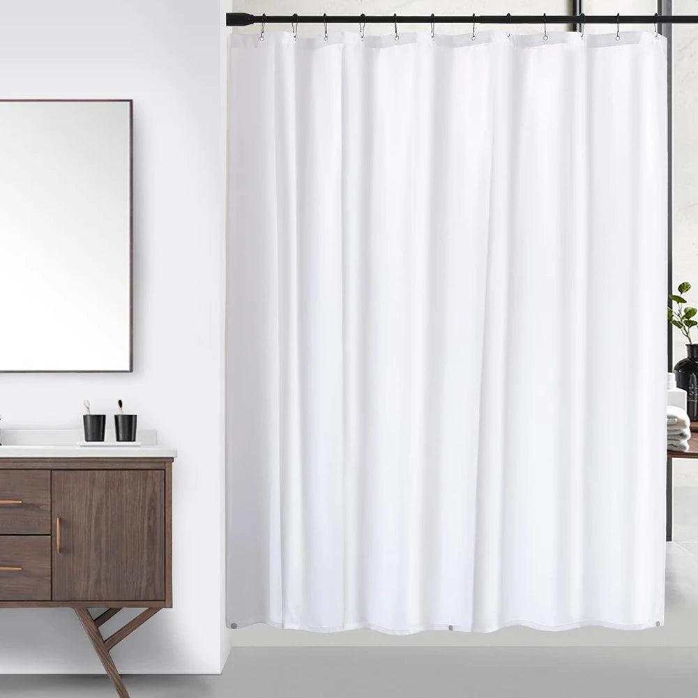 Clear Plastic Shower Liner Stain And Soap Scum Resistant Magnetic