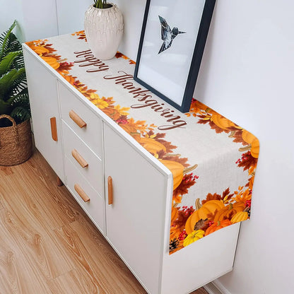 Fall/Thanksgiving Linen Table Runner