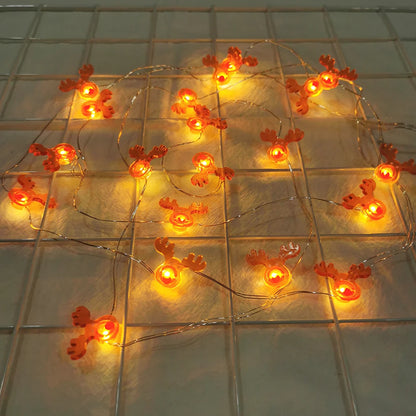 LED Santa/Snowman/Reindeer/Christmas Tree String Lights, !0/20 Lights