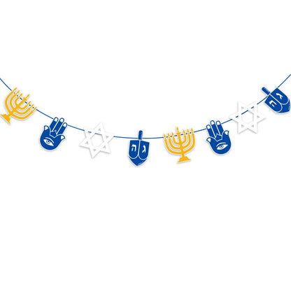 1set Hanukkah Hanging Swirls/Happy Hanukkah Hanging Decorations/ Hanukkah Festival of Lights /Chanukah Party Decor Supplies
