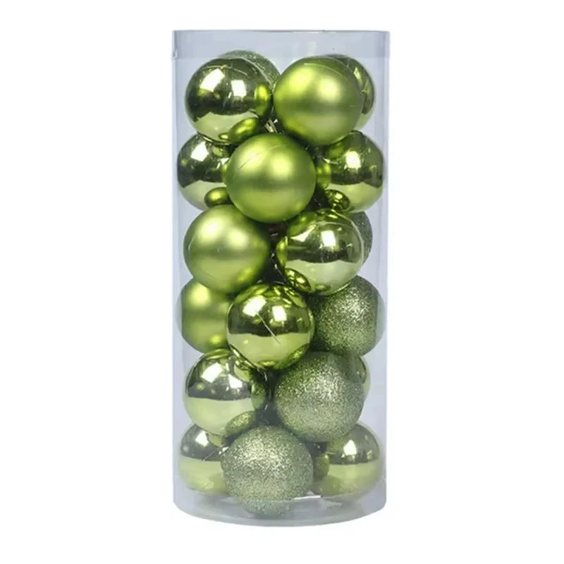 24 Piece 3 Or 4 cm Round Christmas Ornaments