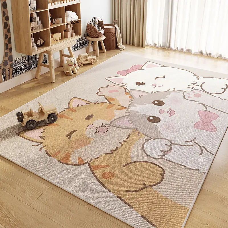 Children's Room Crystal PileRug Living Room Bedroom Crawl Mat Reading Area Baby Play Crawl Mat Bedroom Rug
Children's Room Velvet Soft Play Mat/Area Rug