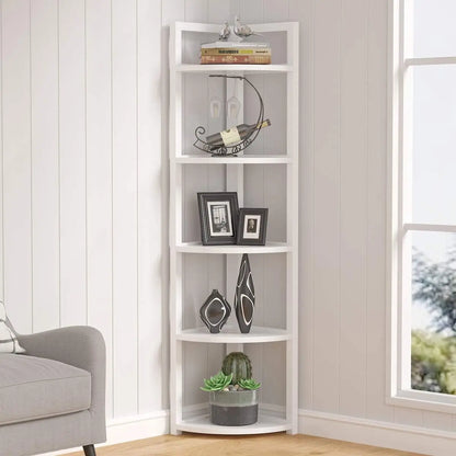 6 Tier Space Saving Corner Shelf Unit