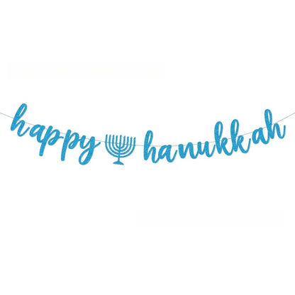 1set Hanukkah Hanging Swirls/Happy Hanukkah Hanging Decorations/ Hanukkah Festival of Lights /Chanukah Party Decor Supplies