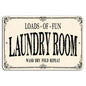 Metal Laundry Room Sign, Vintage
