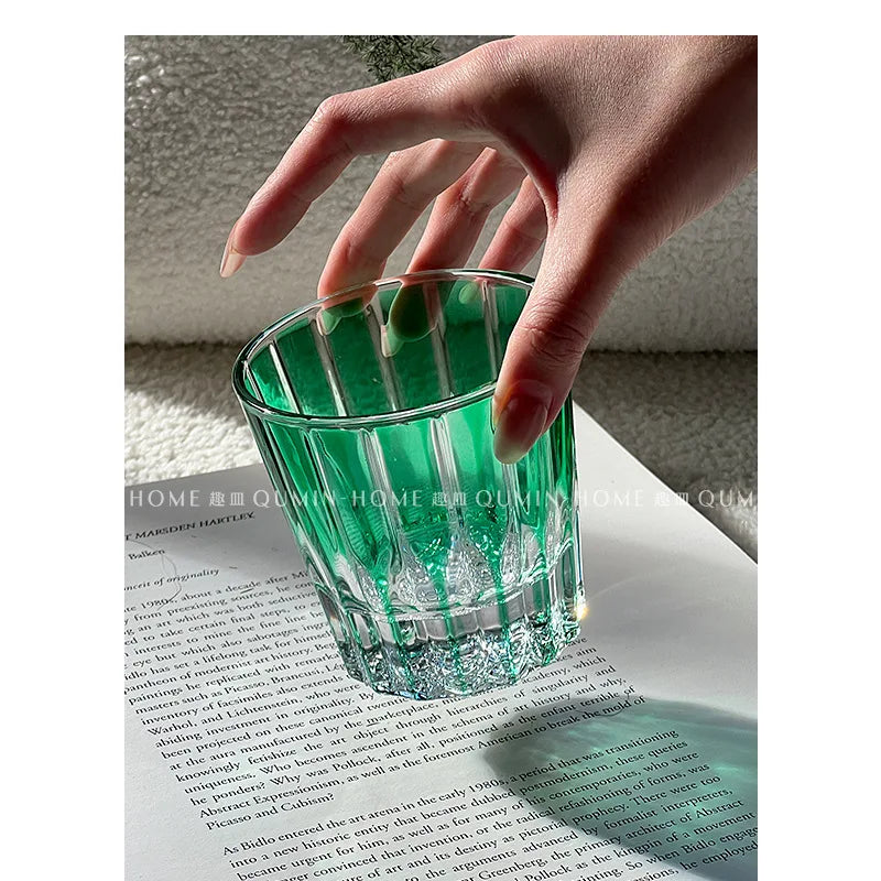 s
Elegant Crystal Whiskey Glass Clear/Black/Green/Orange/Purple/Blue Available Handwash