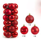 24Pcs 3/4/6CM Christmas  Tree Pendant Ornaments